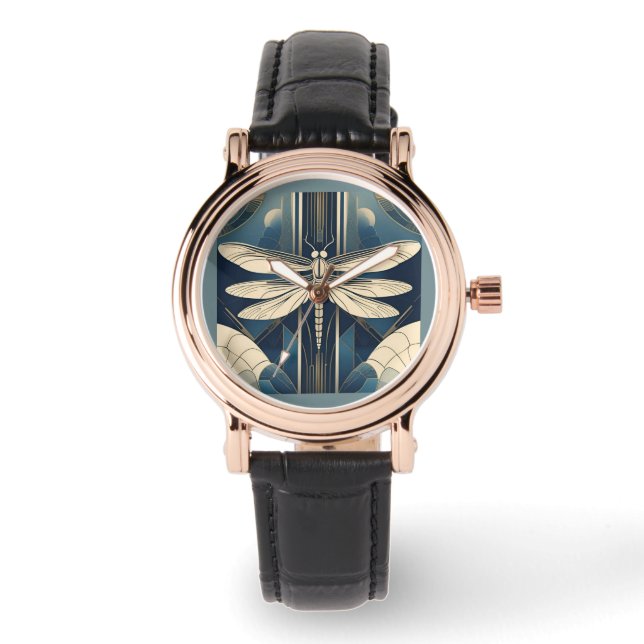 Relógio Art Deco Dragonfly eWatch (Frente)
