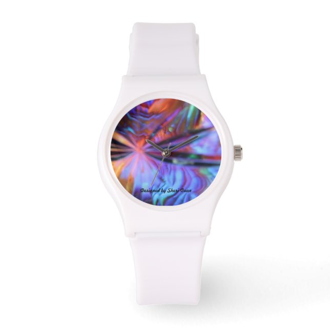 Relógio Art Deco Face Black Strap Watch (Frente)