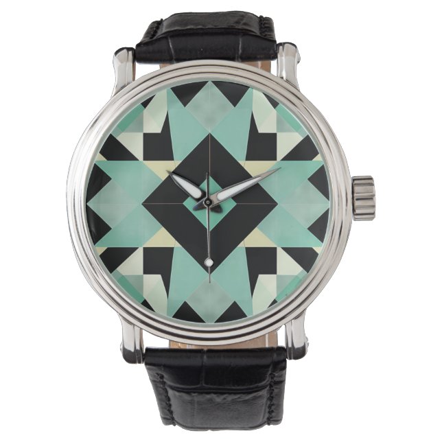 Relógio Art Deco Geométrico eWatch (Frente)