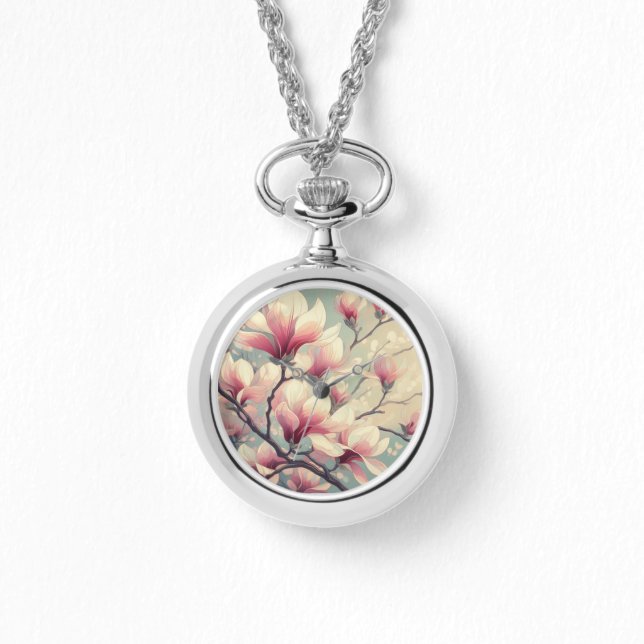 Relógio Art Deco Magnolia Blooms eWatch (Frente)