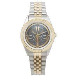 Relógio Art Deco Vintage Geométrico Elegante