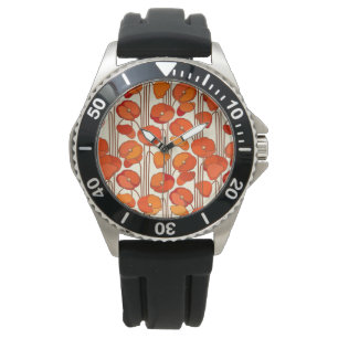 Relógio Art Nouveau Poppies Watch