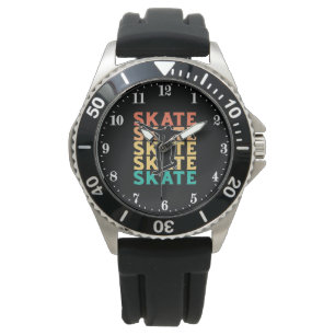 Relógio Arte de palavras legais de skate