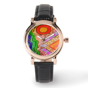 Relógio Arte Wearable Abstrato original