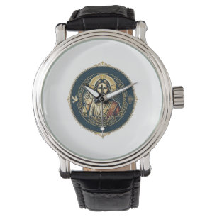 Relógio Artista Digital Jesus Camiseta de Arte para iPad I