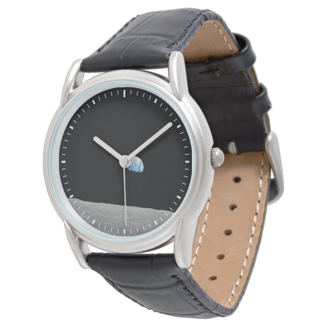 Relógio Ascensão Da Terra Acima Do Horizonte Lunar. (Angular)