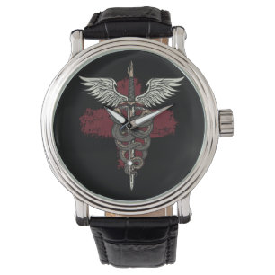 Relógio Asclépio mitologia grega Medicina Deus Cobra Rod
