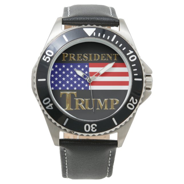 RELÓGIO ASSISTA PRESIDENTE TRUMP (Frente)