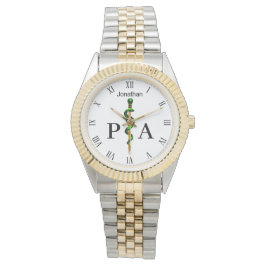 Relógio Assistente Médico Verde de Asclepius