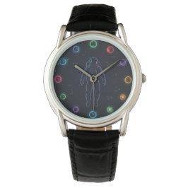 Relógio Astronaut in Space Watch | Colorful Cosmic Planets