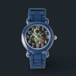 Relógio Astronaut Skateboarder eWatch Watch<br><div class="desc">A Boys Numbered e Watch in Blue Of A Astronaut Skateboarder</div>
