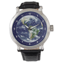 Relógio Astronomia e Planeta Terra Watch, Espaço Azul