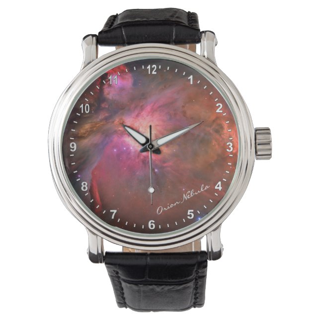 Relógio Astronomia & Orion Nebula Watch, Hubble / Galáxia (Frente)