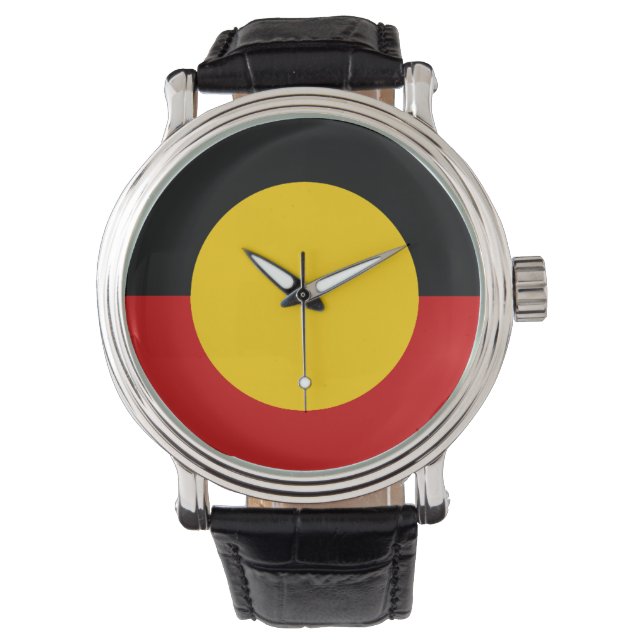 Relógio Australia Aboriginal Flag (Frente)
