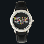 Relógio Autismo Vendo O Mundo Diferentemente Autismo Aware<br><div class="desc">Autismo Vendo O Mundo Diferentemente Consciência Do Autismo</div>