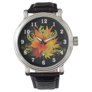 Relógio Autumn Leaves Pop