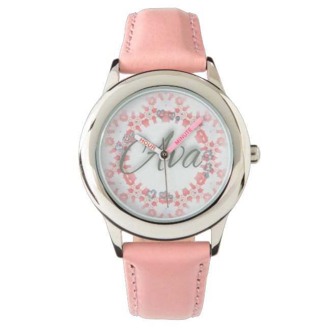 Relógio Ava Love Collection Pink Watch (Frente)