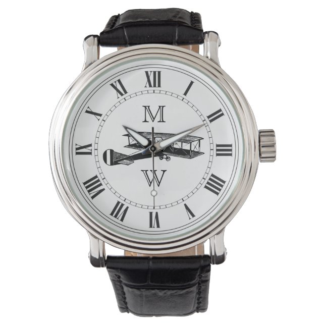 Relógio Avião Vintage Monograma (Frente)