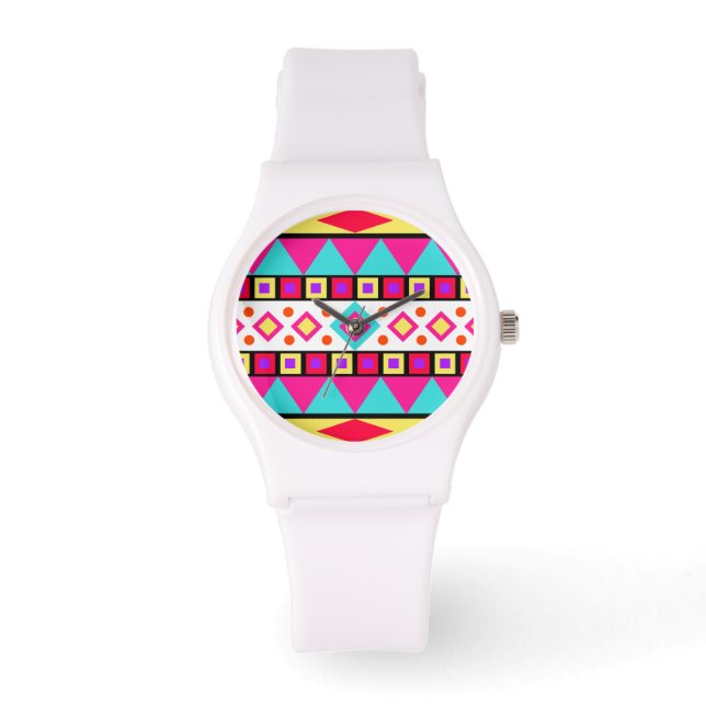 Relógio Aztec Patterno Watch for Women (Assista às Mulhere (Frente)