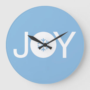 Relógio Azul Grande de Natal