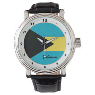 Relógio Bahamas Flag & Bahamas tendências moda / design