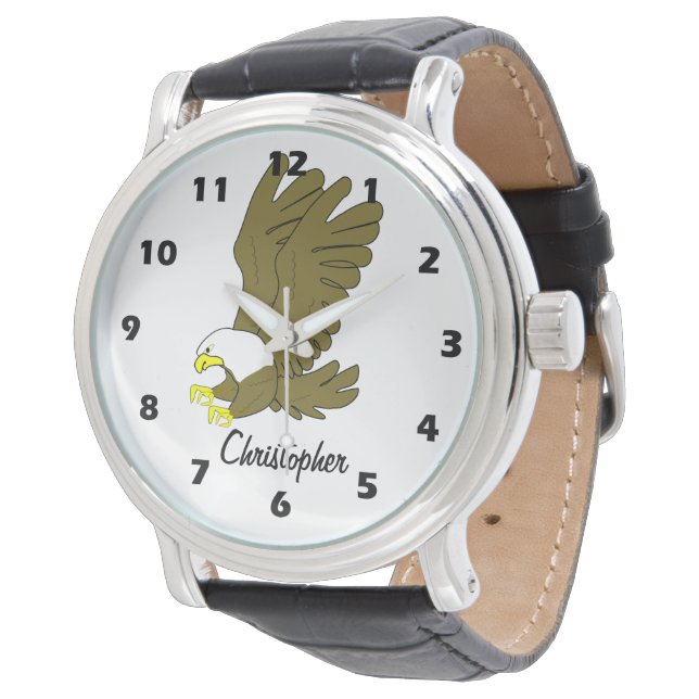 Relógio Bald Eagle Design Personalised (Angular)