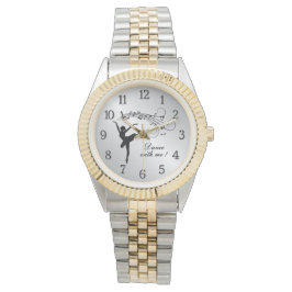 Relógio Ballerina dança comigo personalizada com números