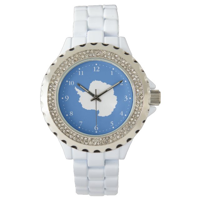 Relógio Bandeira Antártica Patriótica (Frente)