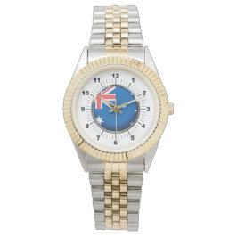 Relógio Bandeira da Austrália com dois tons