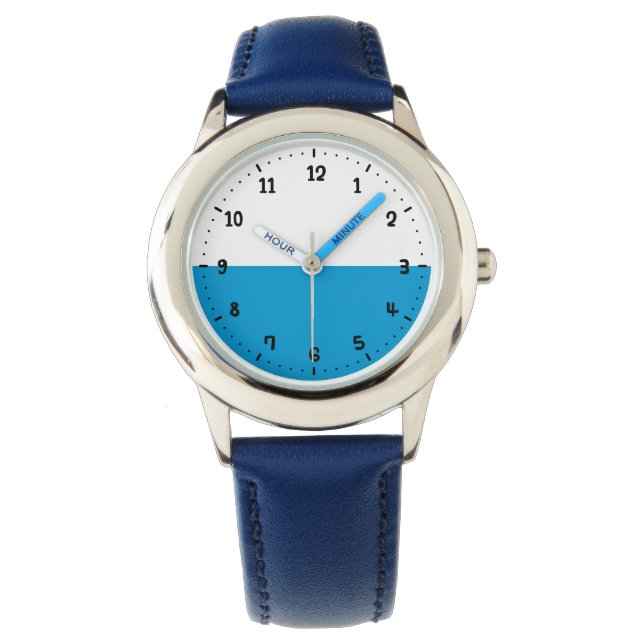 Relógio Bandeira da Baviera Wrist Watch (Frente)