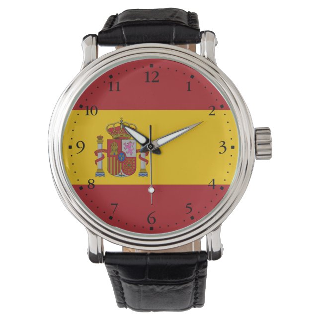 Relógio Bandeira da Espanha (Frente)