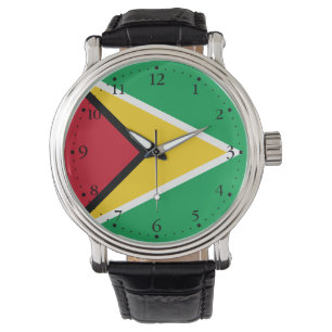 Relógio Bandeira da Guiana