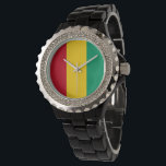 Relógio bandeira da Guiné<br><div class="desc">Um presente ideal para todos aqueles que são patrióticos do seu país!</div>
