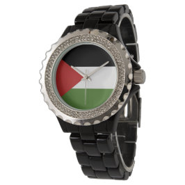 Relógio bandeira da Palestina