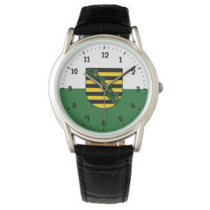Relógio Bandeira da Saxónia Wrist Watch
