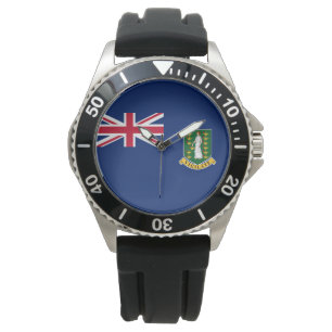 Relógio Bandeira das Ilhas Virgens Britânicas (BVI)