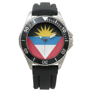 Relógio Bandeira de Antígua e Barbuda