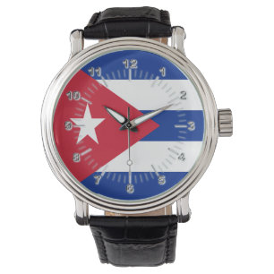 Relógio Bandeira de Cuba