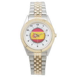 Relógio Bandeira de Espanha feminina