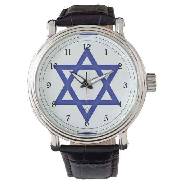 Relógio Bandeira de Israel (Frente)