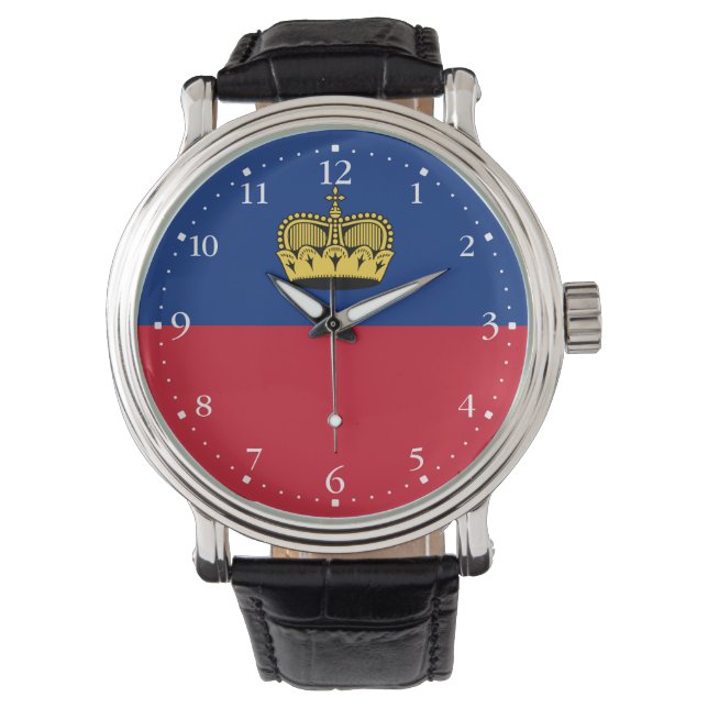 Relógio Bandeira de Liechtenstein (Frente)
