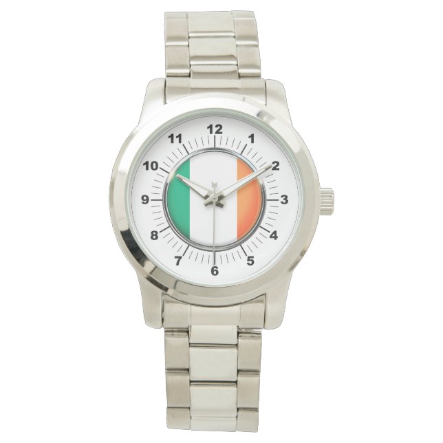 Relógio Bandeira de Prata de Grande Porte na Irlanda (Frente)