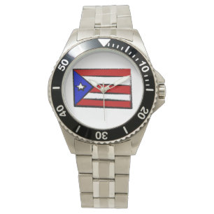 Relógio Bandeira de Puerto Rico