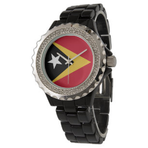 Relógio bandeira de Timor Leste