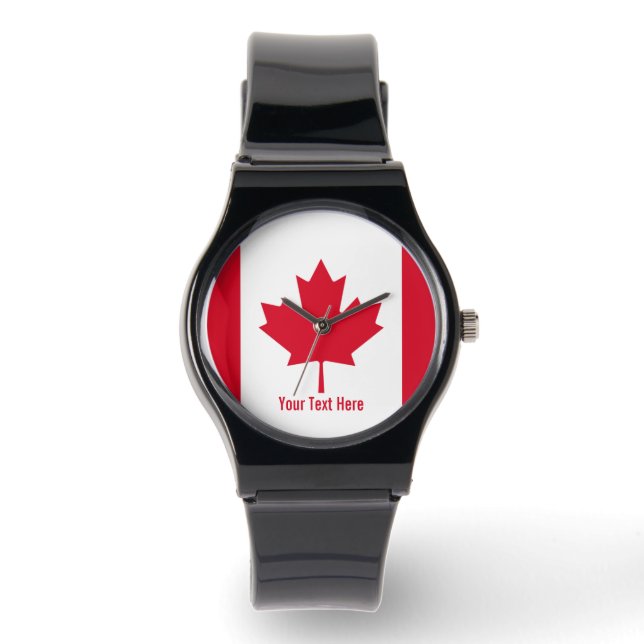 Relógio Bandeira do Canadá (Frente)
