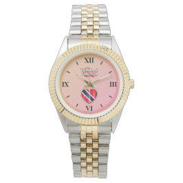 Relógio Bandeira do Coração de Trinidad e Tobago