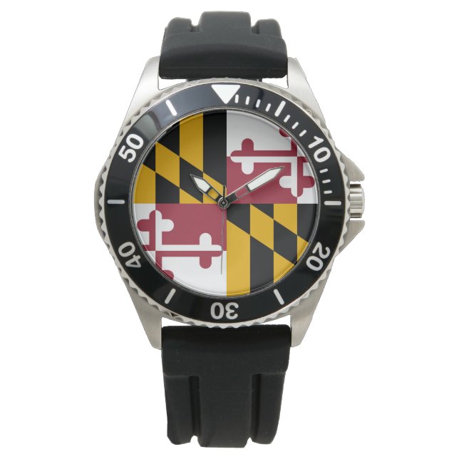 Relógio Bandeira do Estado de Maryland (Frente)