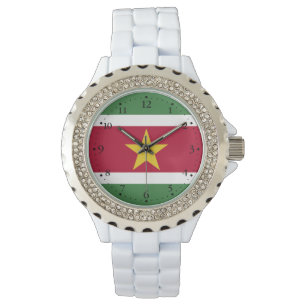 Relógio Bandeira do Suriname
