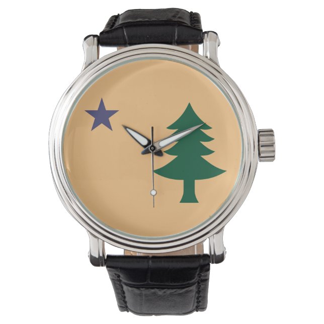 Relógio Bandeira histórica do Maine (1901-1909) (Frente)