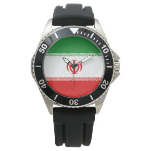 Relógio Bandeira Iraniana (Irã) (Persa)